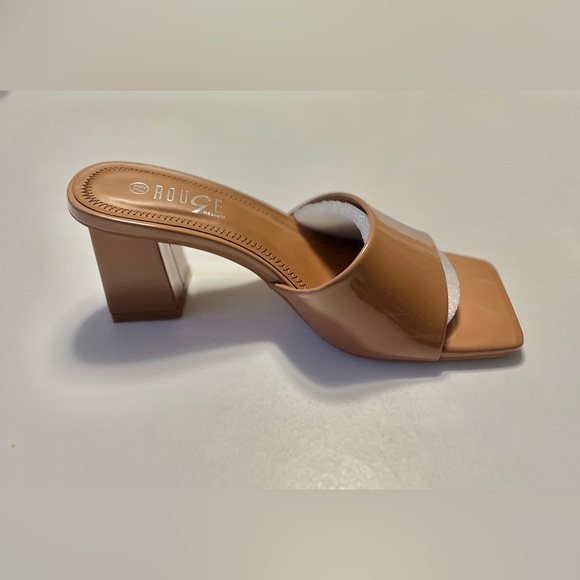 Rouge! Women’s Tan Bloqued heels, size 7.5 - Picture 9 of 9